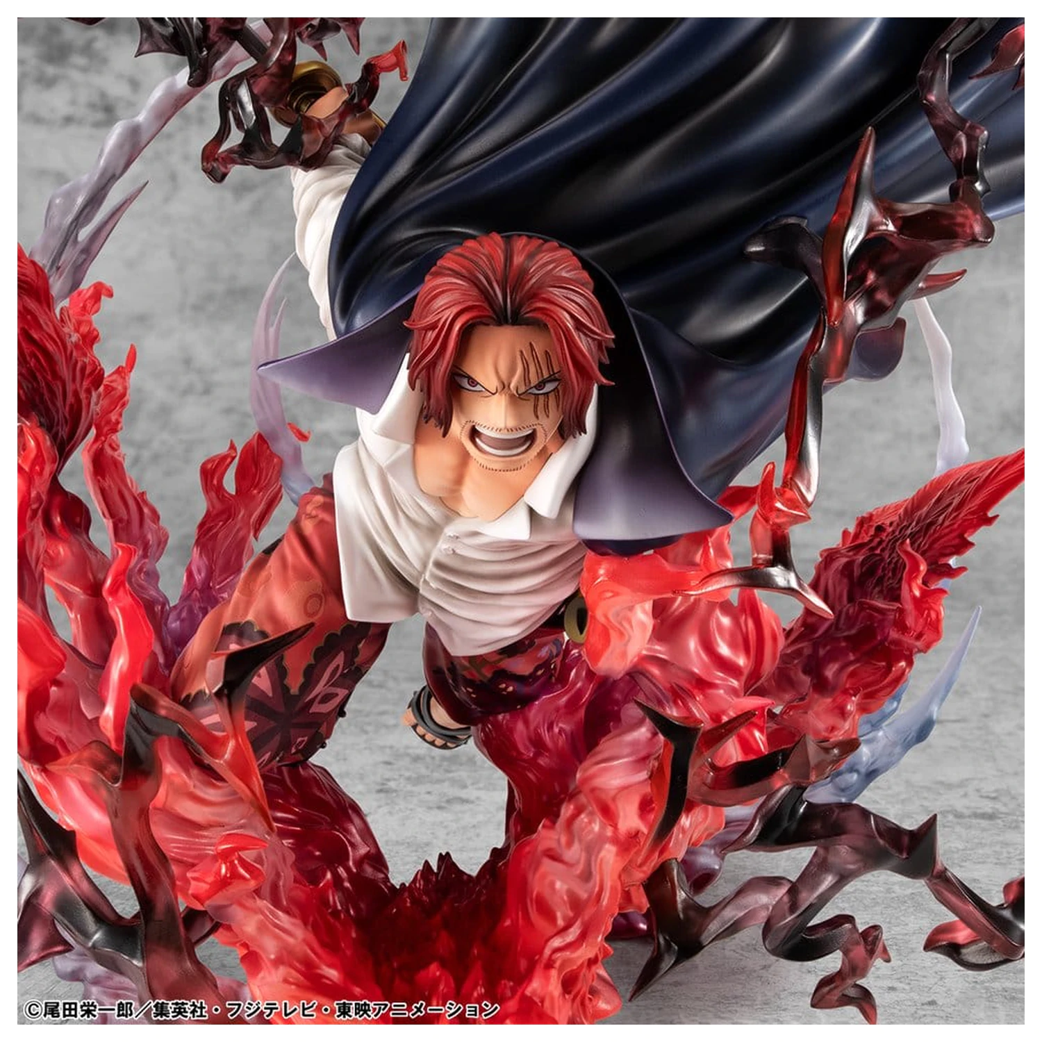 One Piece P.O.P SA-MAXIMUM Leader of Red Hair Pirates Red-Haired Shanks Kamusari PVC szobor figura 25 cm  termékfotó