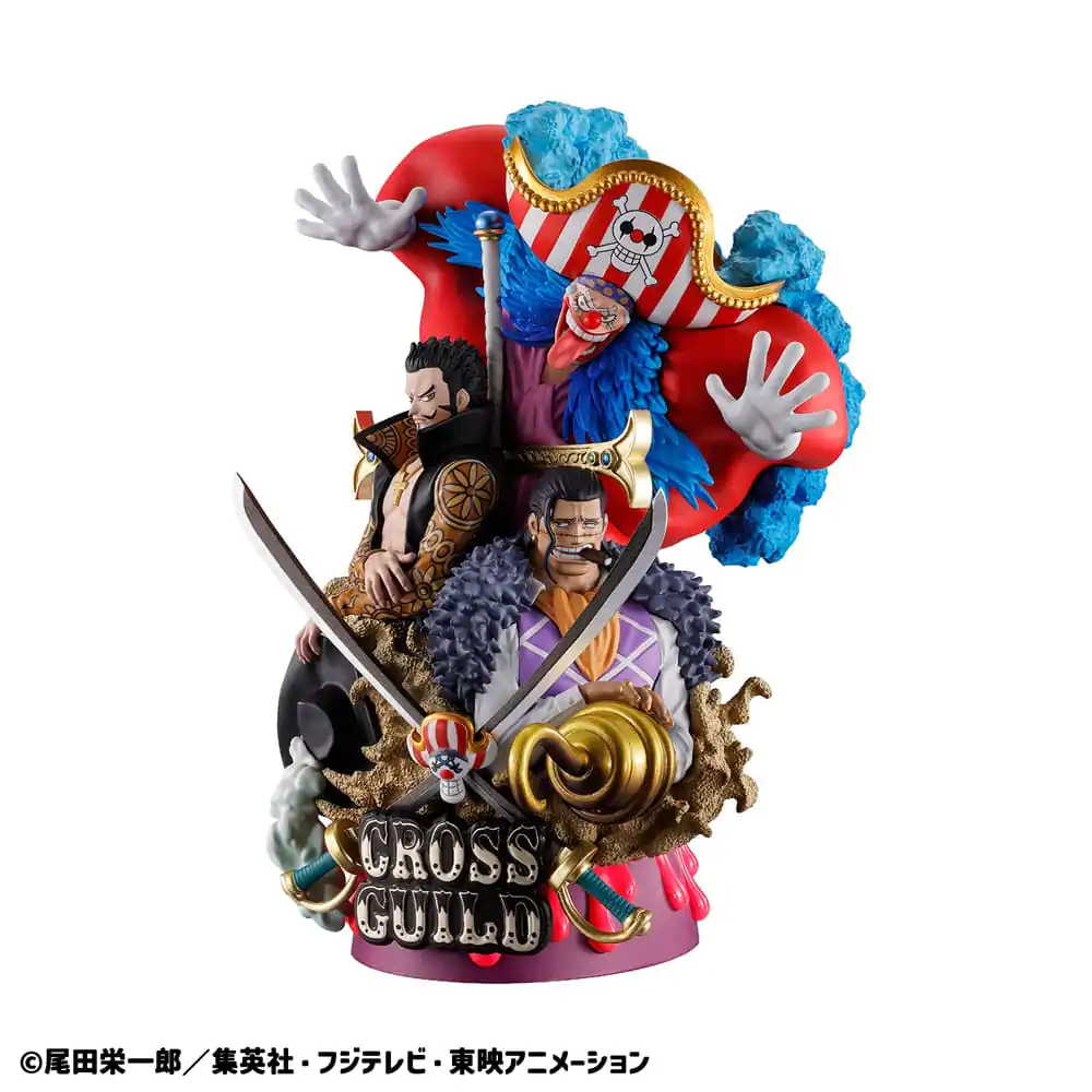 One Piece Petitrama DX Logbox Re Birth 03 Cross Guild PVC Mini szobor figura 15 cm termékfotó