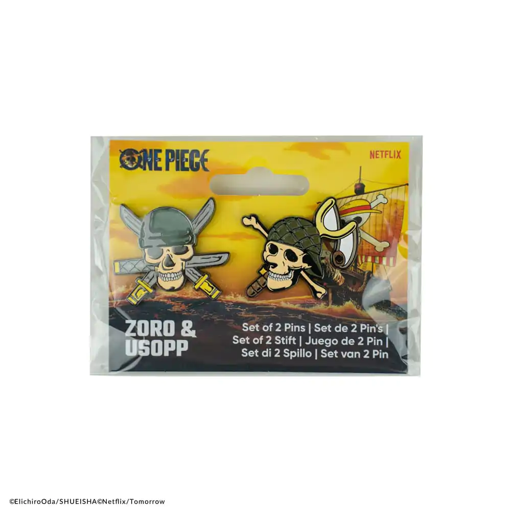 One Piece Pins Zoro & Usopp 2 db-os kitűző csomag termékfotó