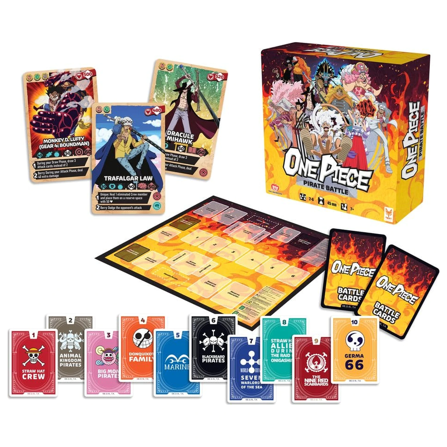 One Piece Pirate Battle Angol nyelvű társasjáték  termékfotó