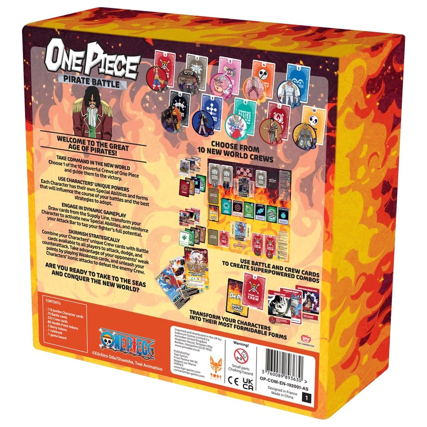 One Piece Pirate Battle Angol nyelvű társasjáték  termékfotó