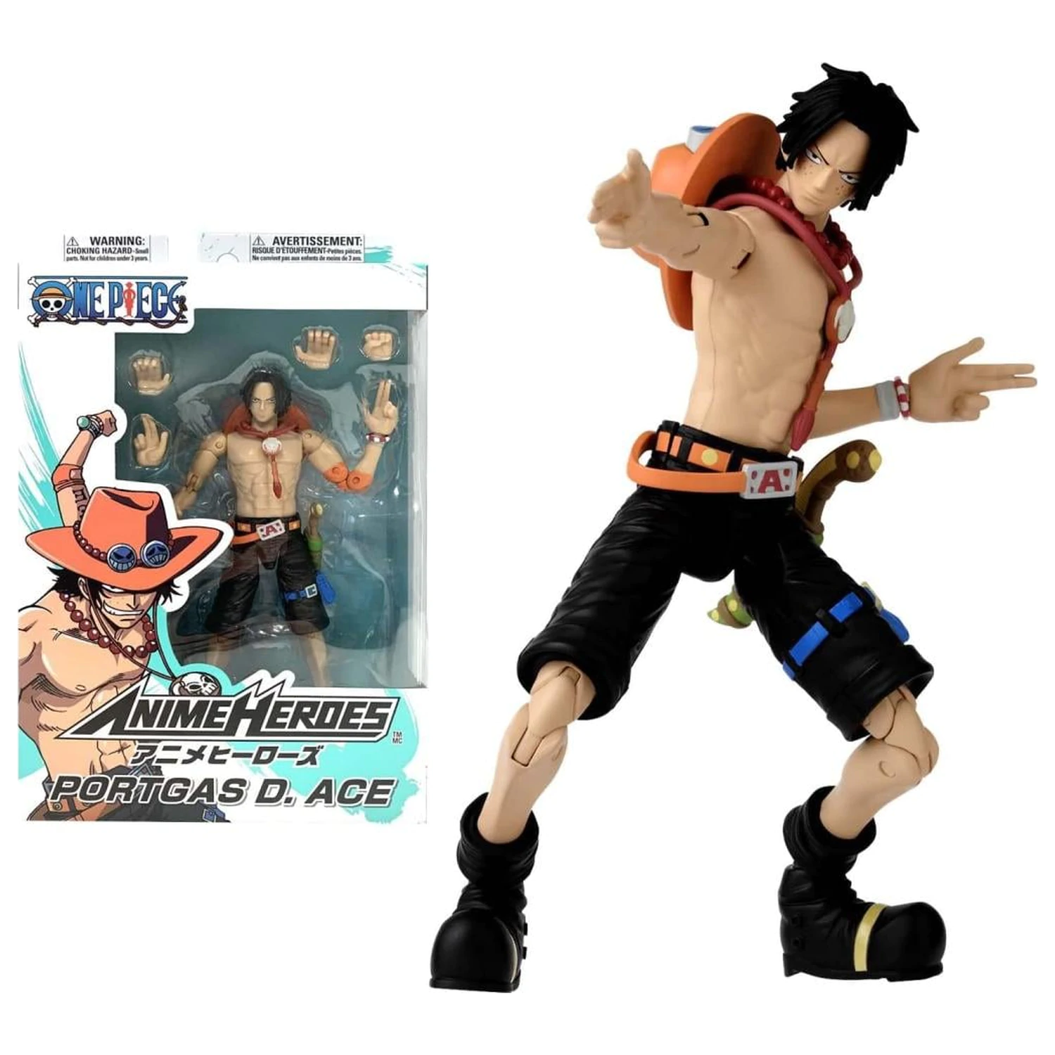 ONE PIECE Portgas D. Ace figura Anime Heroes 17cm termékfotó