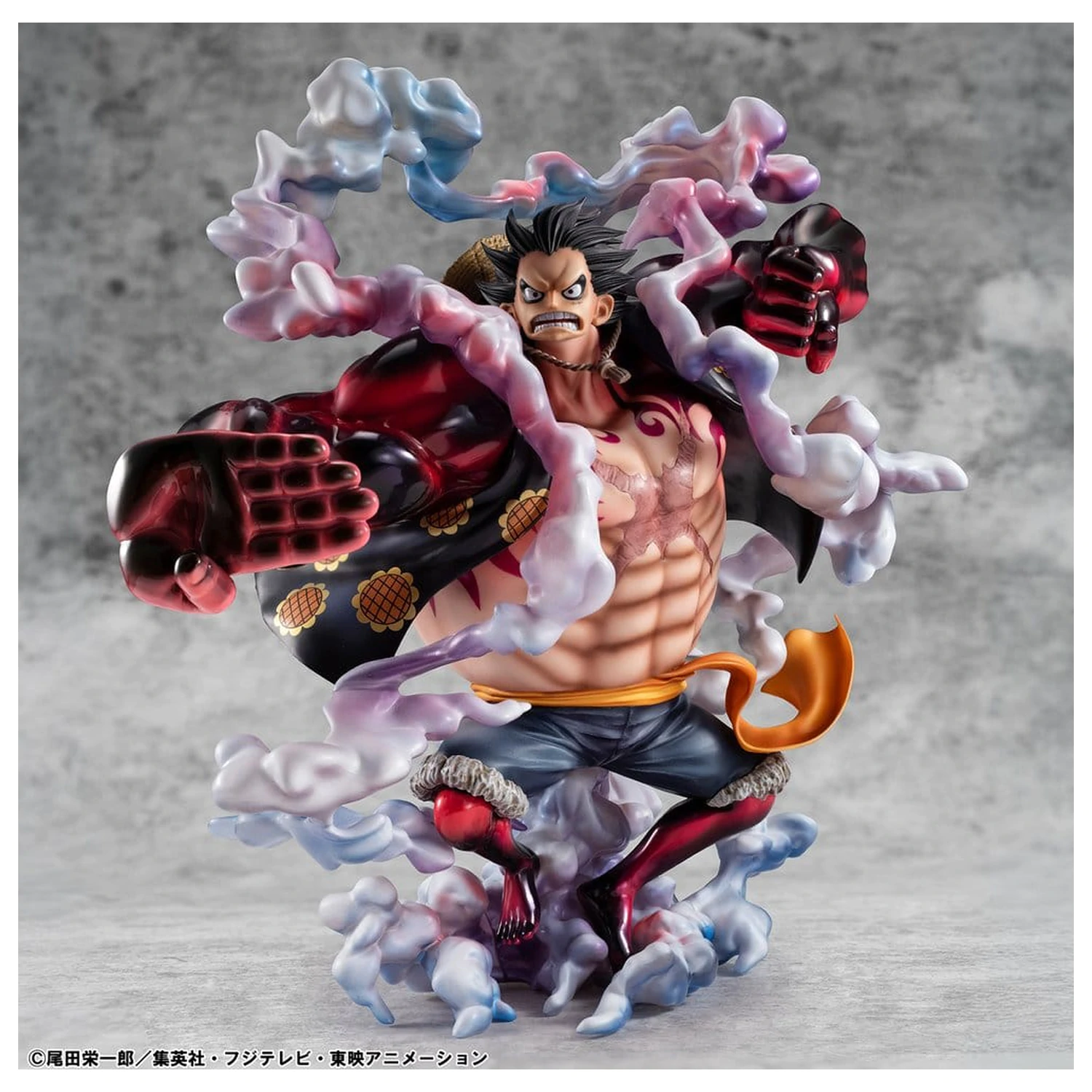 One Piece Portrait.Of.Pirates SA-Maximum Monkey D. Luffy Gear 4 Bounce-Man 10th Limited Ver. PVC figura 30 cm termékfotó