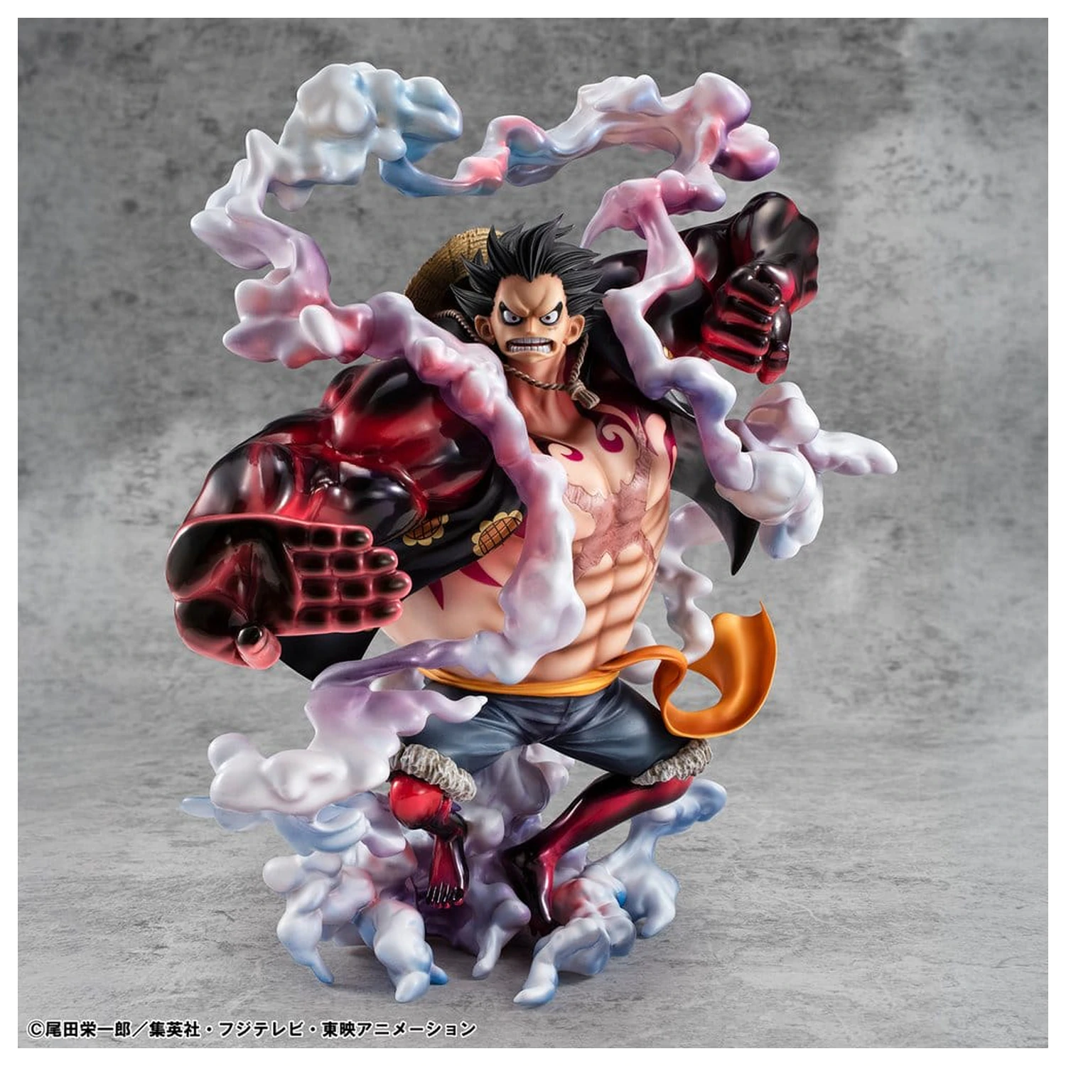 One Piece Portrait.Of.Pirates SA-Maximum Monkey D. Luffy Gear 4 Bounce-Man 10th Limited Ver. PVC figura 30 cm termékfotó