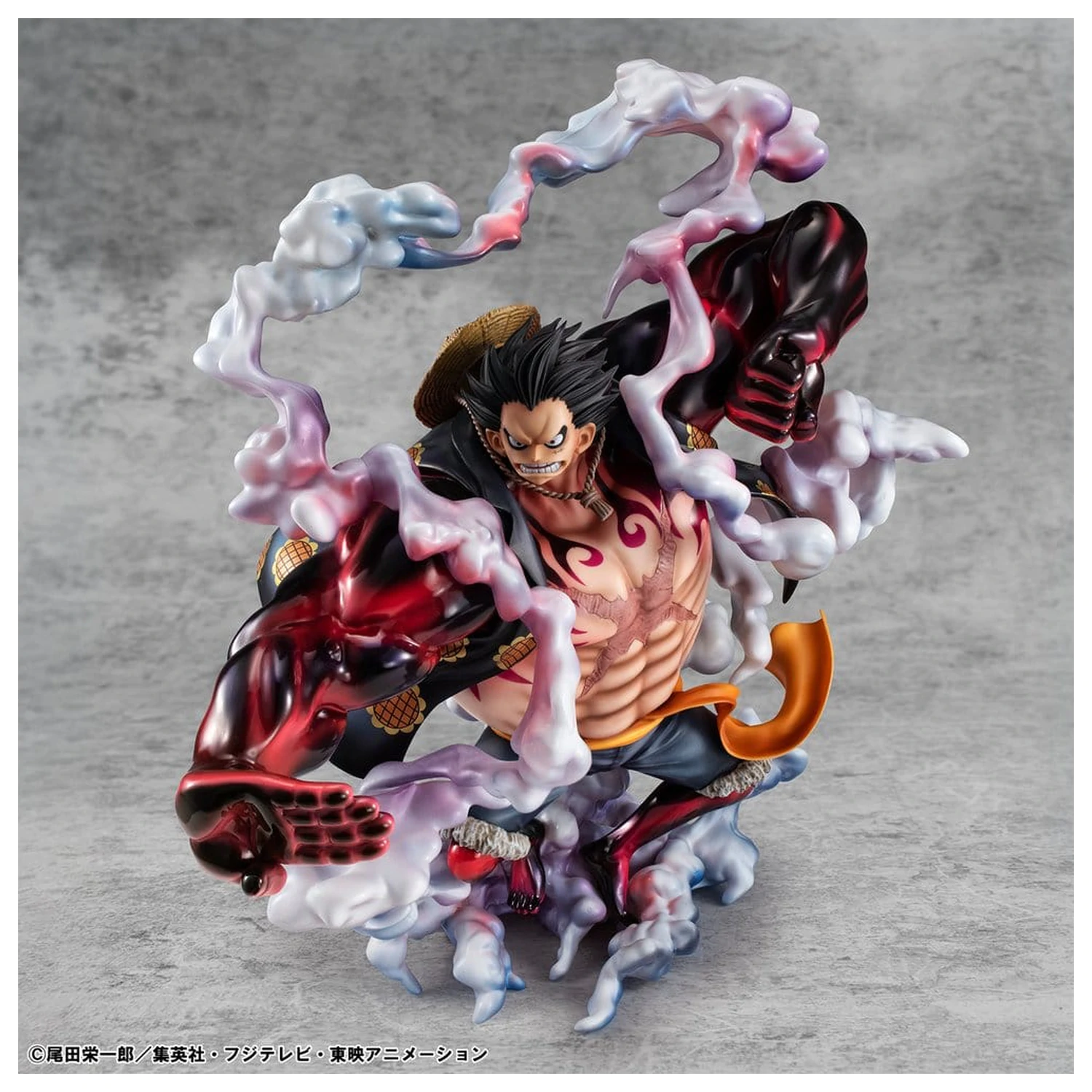 One Piece Portrait.Of.Pirates SA-Maximum Monkey D. Luffy Gear 4 Bounce-Man 10th Limited Ver. PVC figura 30 cm termékfotó