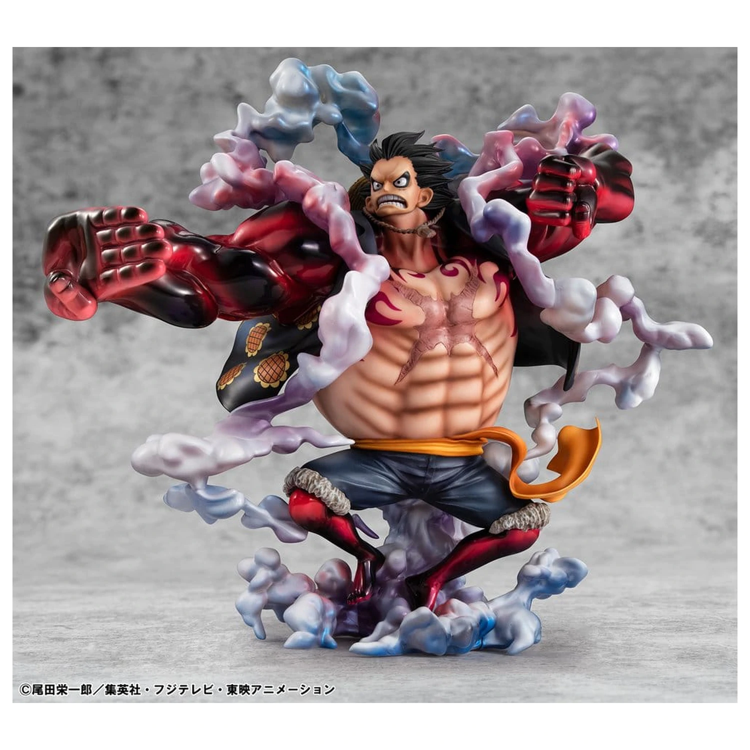 One Piece Portrait.Of.Pirates SA-Maximum Monkey D. Luffy Gear 4 Bounce-Man 10th Limited Ver. PVC figura 30 cm termékfotó