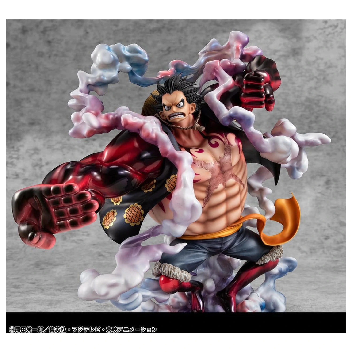 One Piece Portrait.Of.Pirates SA-Maximum Monkey D. Luffy Gear 4 Bounce-Man 10th Limited Ver. PVC figura 30 cm termékfotó