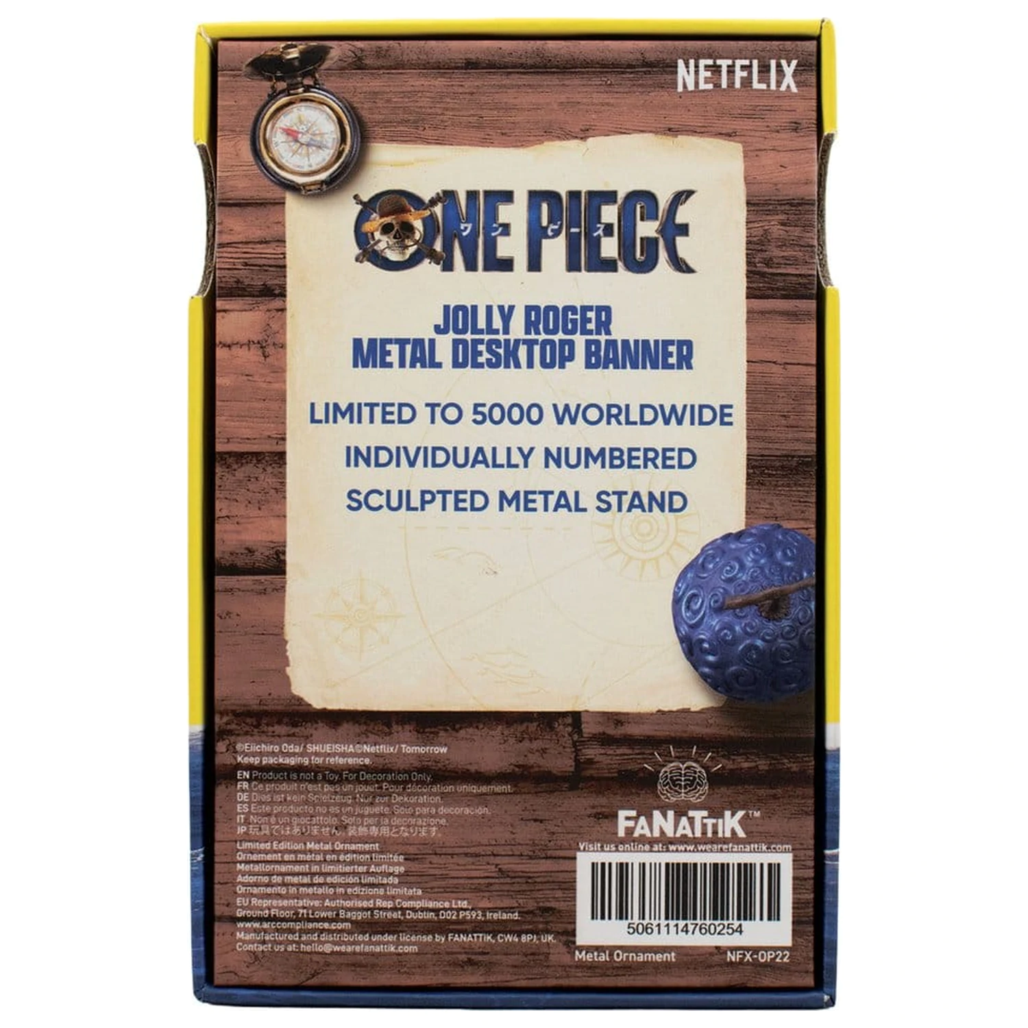 One Piece replika Straw Hat Pirates Metal Banner 11 x 6 cm termékfotó