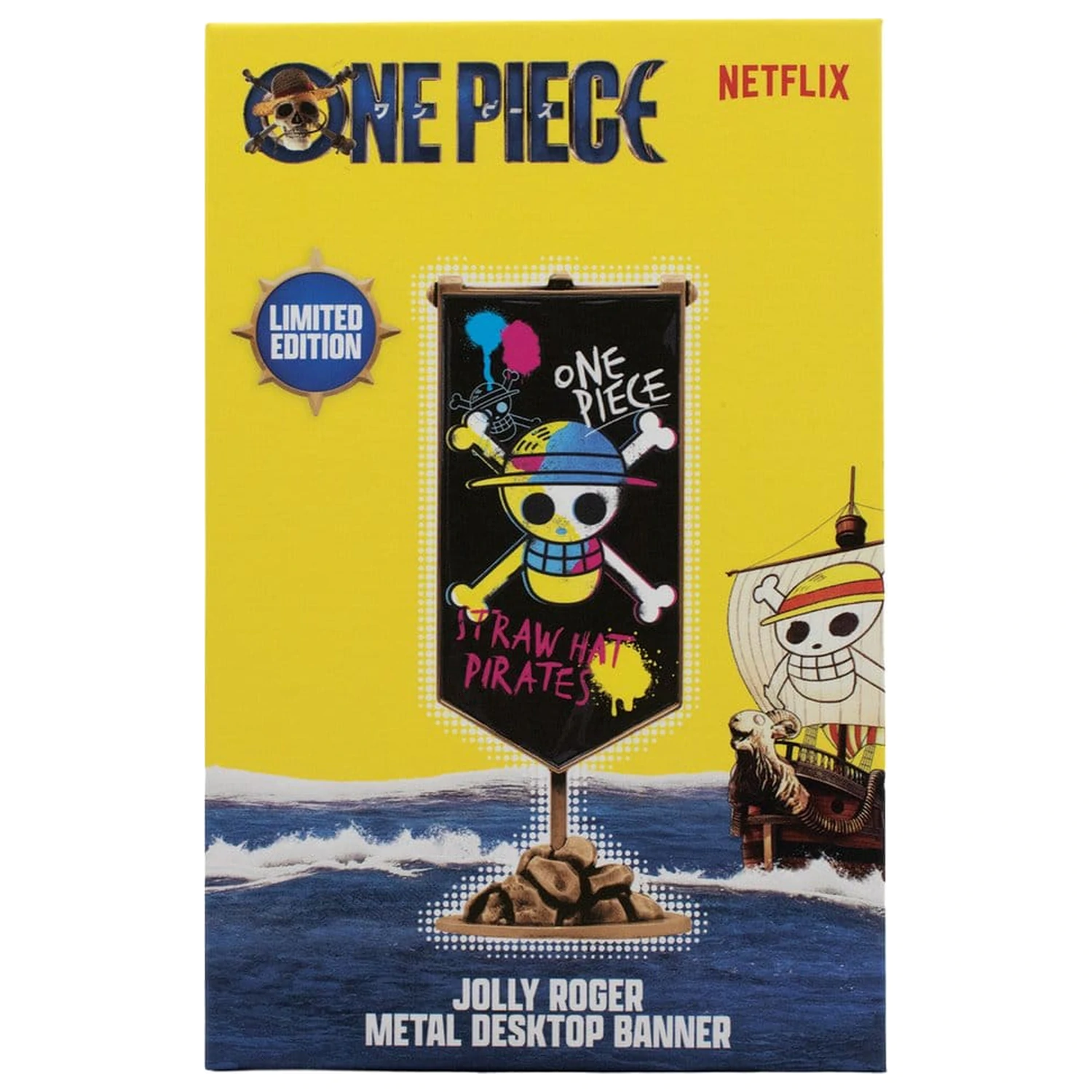 One Piece replika Straw Hat Pirates Metal Banner 11 x 6 cm termékfotó