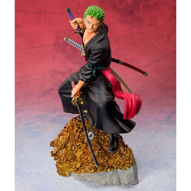 One Piece Roronoa Zoro by Eiichiro Oda WT100 Daikaizoku Hyakkei FiguartsZERO szobor figura 17cm termékfotó