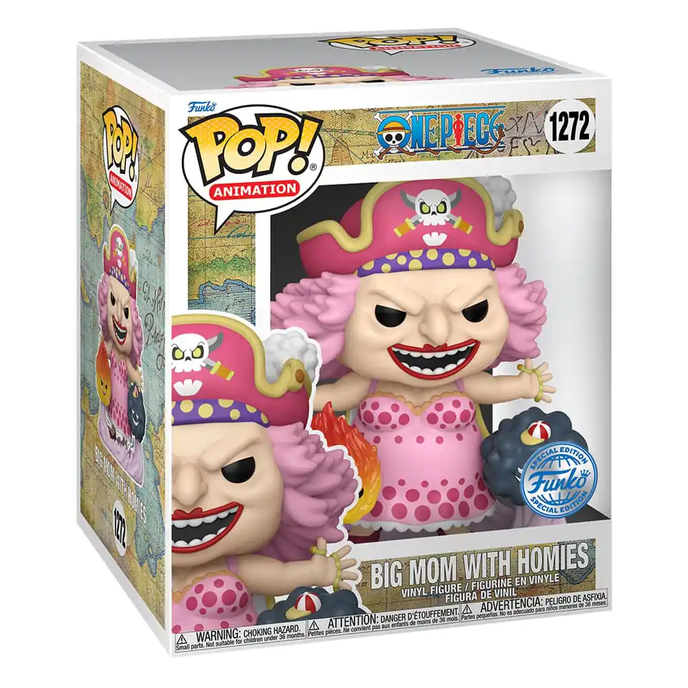 One Piece Super Sized Funko POP! Animation Vinyl figura Big Mom w/Homies 15 cm termékfotó