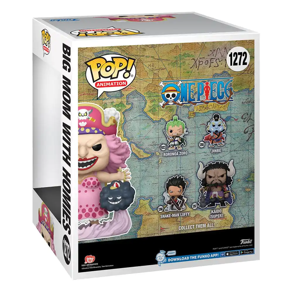 One Piece Super Sized Funko POP! Animation Vinyl figura Big Mom w/Homies 15 cm termékfotó