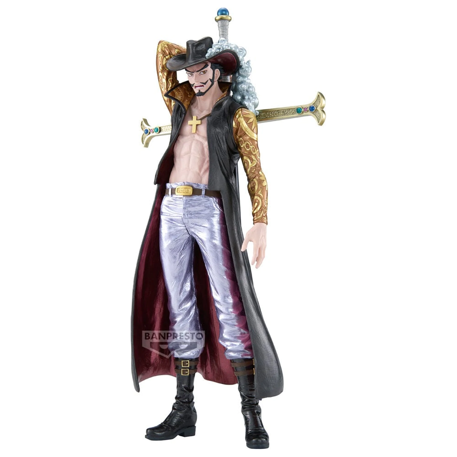 One Piece The Anime Dracule Mihawk figura 34cm termékfotó