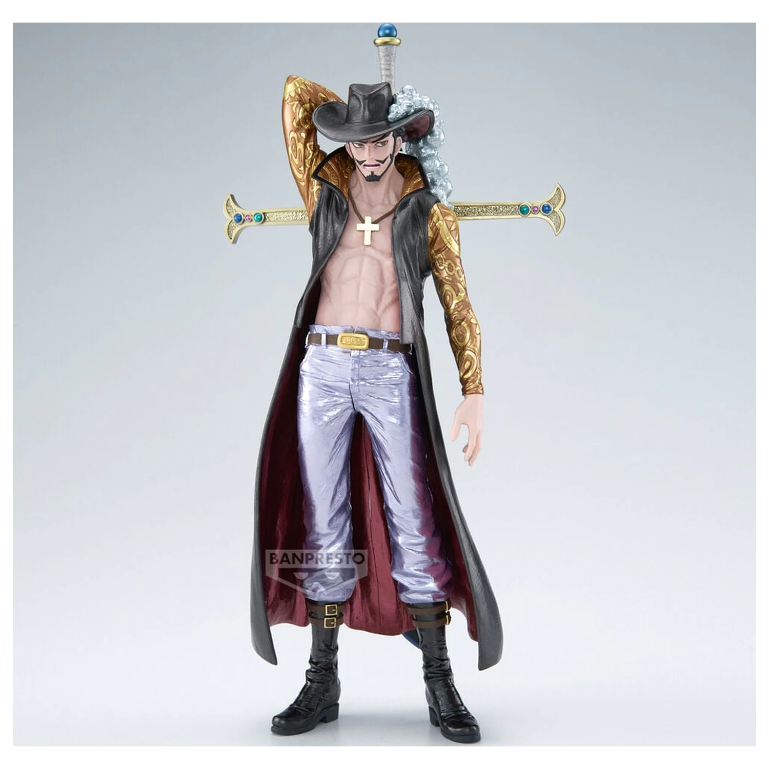 One Piece The Anime Dracule Mihawk figura 34cm termékfotó