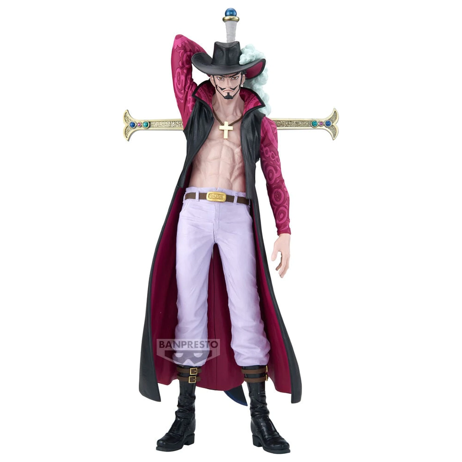 One Piece The Anime Dracule Mihawk figura 34cm termékfotó