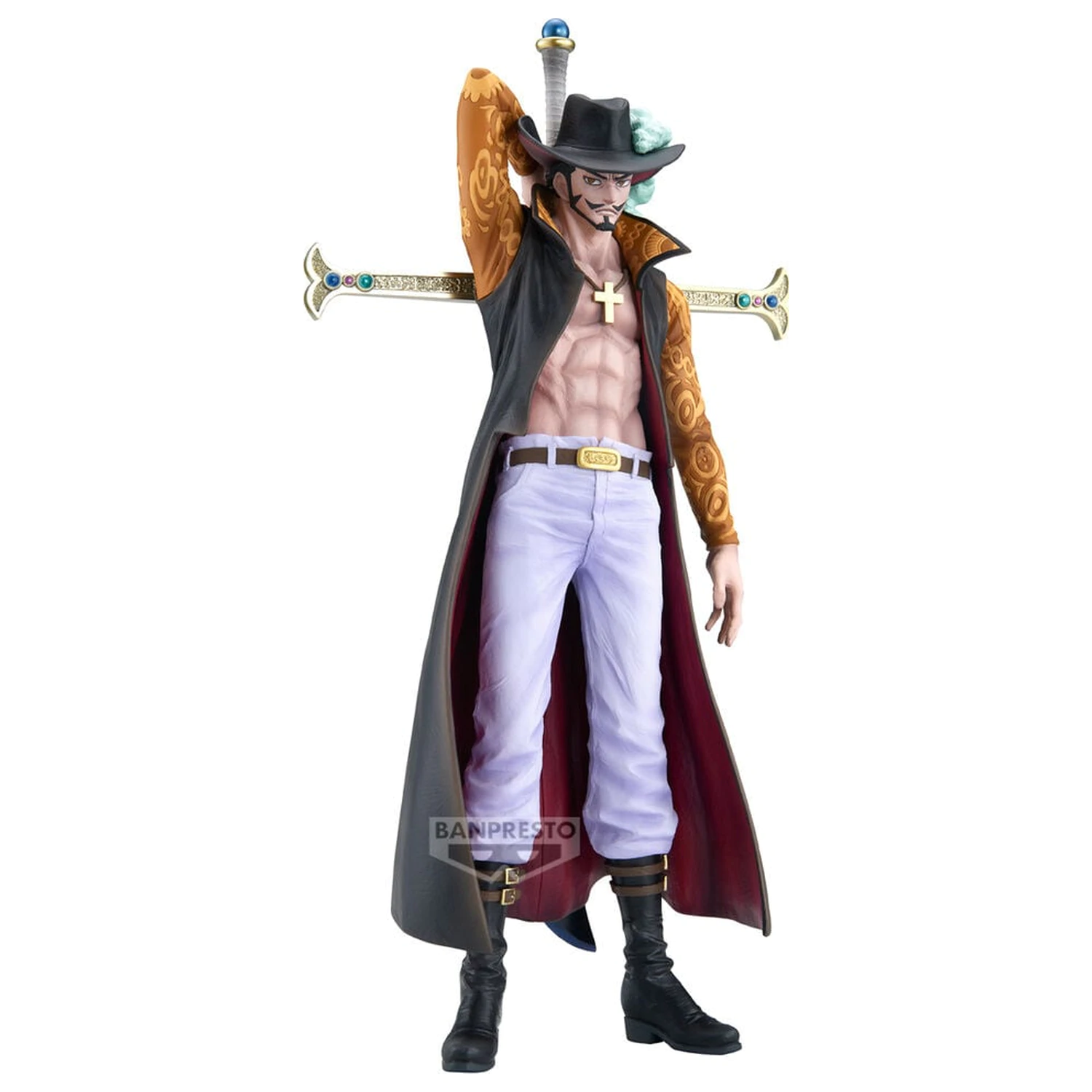 One Piece The Brush Dracule Mihawk figura 34cm termékfotó