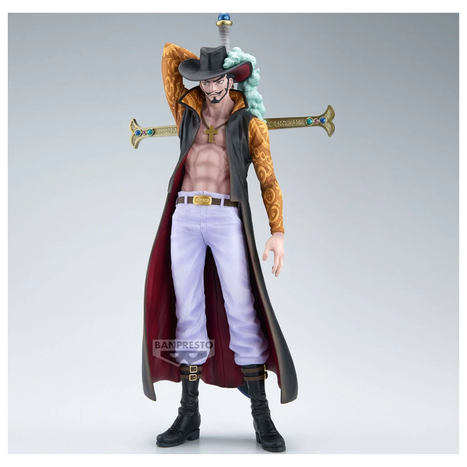One Piece The Brush Dracule Mihawk figura 34cm termékfotó