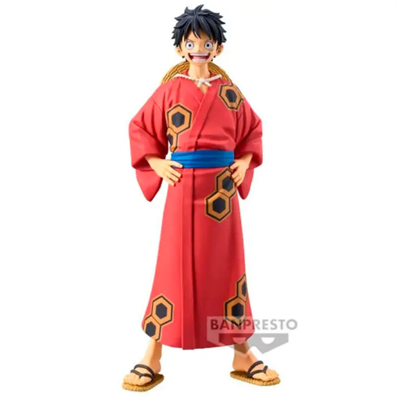 One Piece The Grandline Series Wanokuni Yukata Monkey D Luffy figura 16cm termékfotó