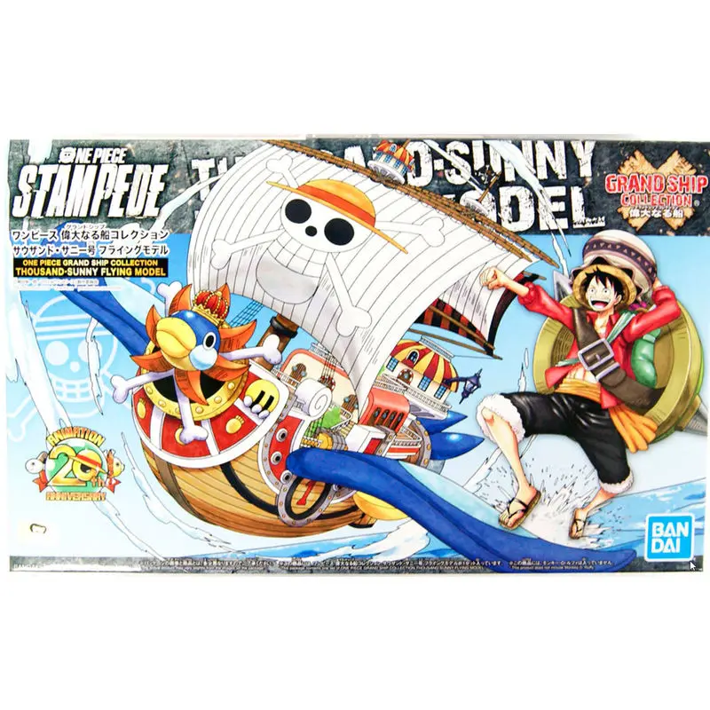 One Piece Thousand-Sunny Flying Model Ship modell készlet figura 12cm termékfotó