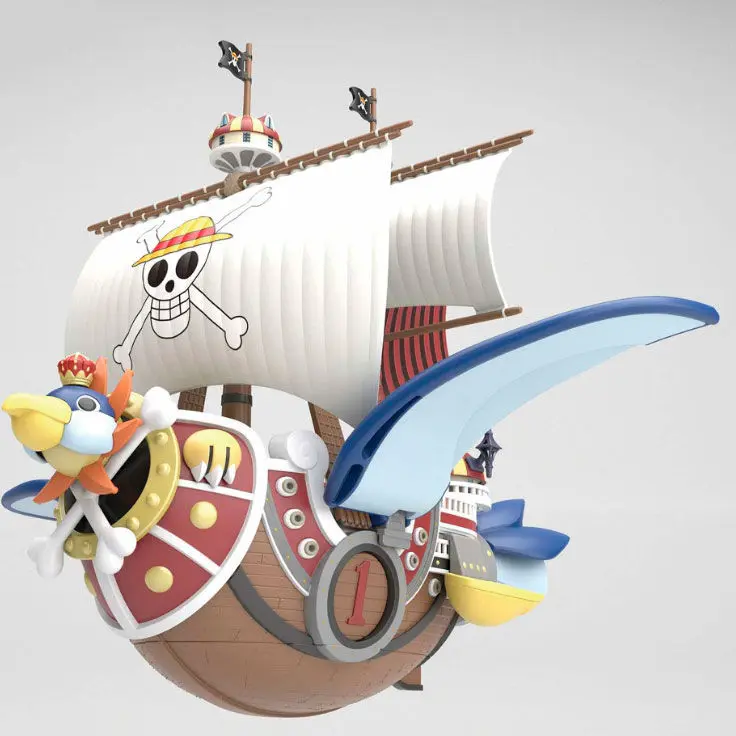 One Piece Thousand-Sunny Flying Model Ship modell készlet figura 12cm termékfotó