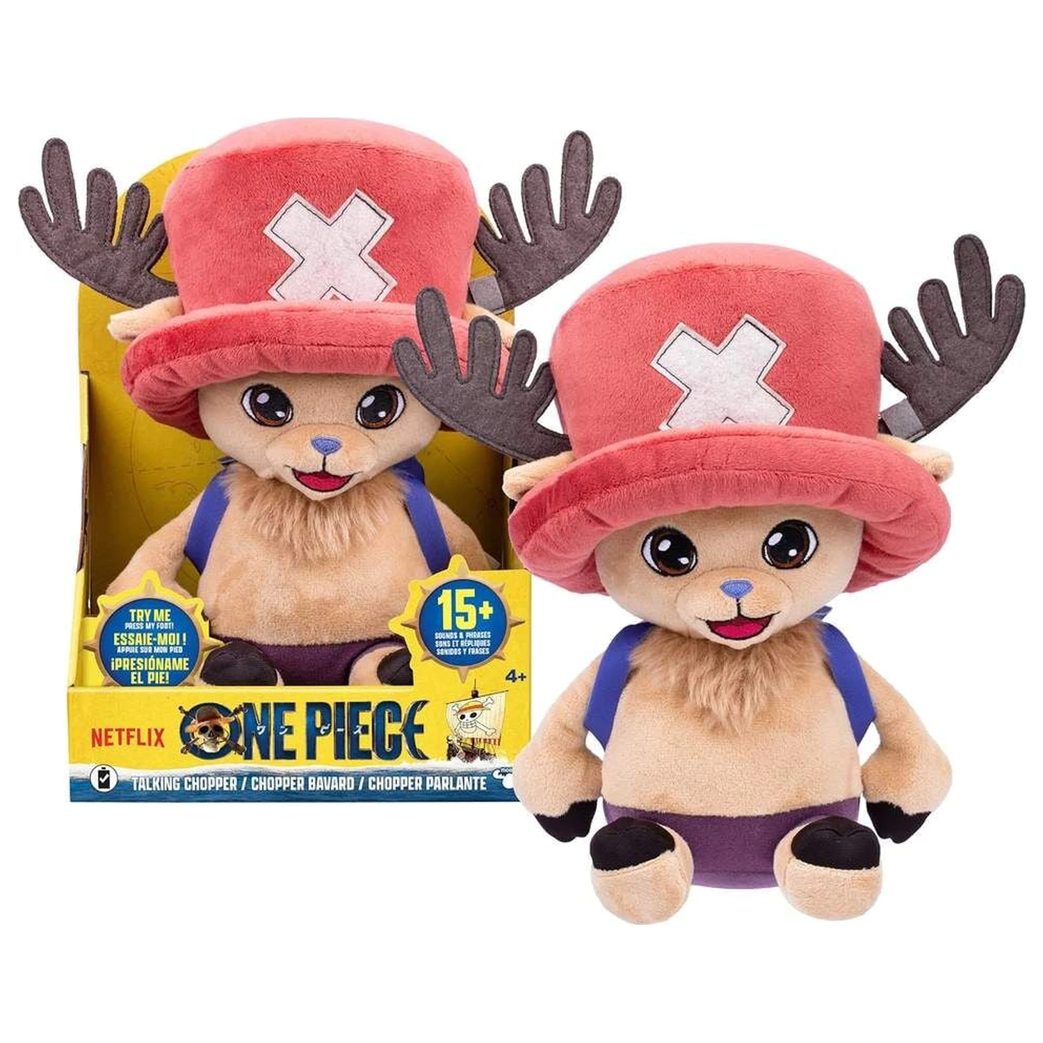 One Piece Tony Tony Chopper plüss hanggal 28cm termékfotó