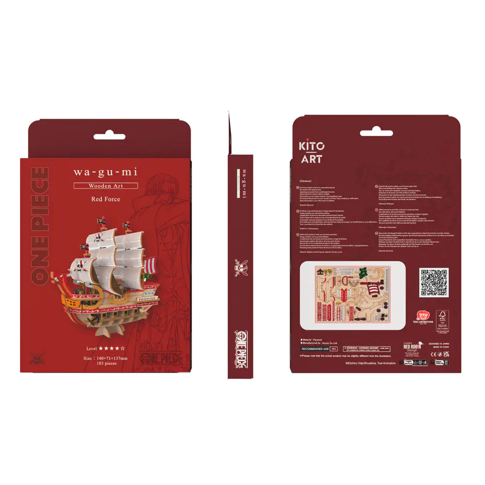 One Piece Wa-Gu-Mi Red Force modellkészlet építőkészlet 183db-os termékfotó