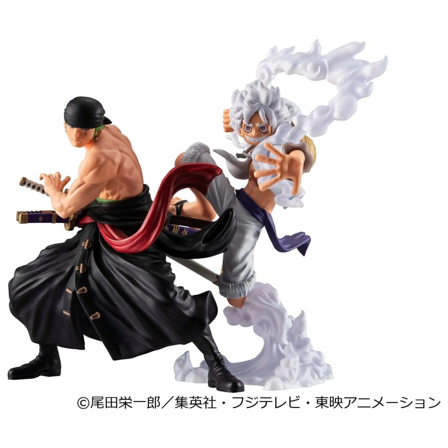 One Piece Wallstar 2 db-os PVC figura csomag Monkey D. Luffy Gear Fifth & Roronoa Zoro (with gift) 10 cm termékfotó