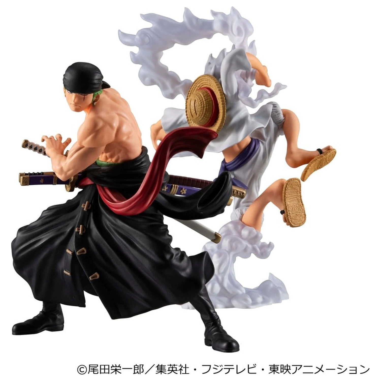 One Piece Wallstar 2 db-os PVC figura csomag Monkey D. Luffy Gear Fifth & Roronoa Zoro (with gift) 10 cm termékfotó