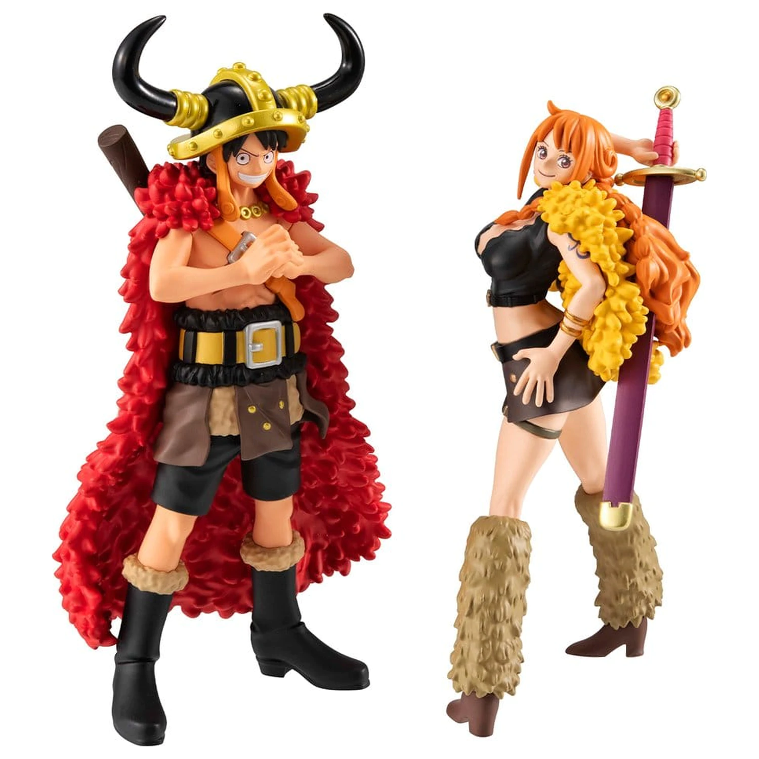 One Piece WALLSTAR 2 db-os PVC figura csomag Monkey D. Luffy & Nami Ver. Elbaph 11 cm (with gift) termékfotó