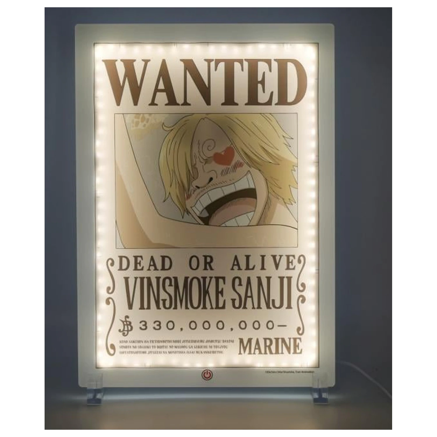 One Piece Wanter Sanji neon lámpa 30cm termékfotó