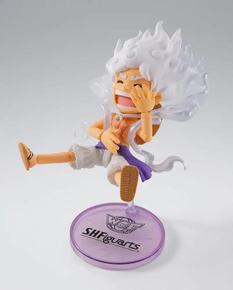 One Piece World Collactable figurák x S.H. Figuarts akciófigura Monkey D. Luffy Gear 5 8 cm      termékfotó