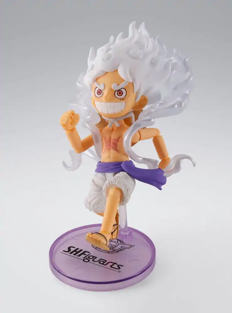 One Piece World Collactable figurák x S.H. Figuarts akciófigura Monkey D. Luffy Gear 5 8 cm      termékfotó