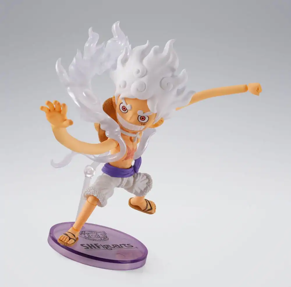 One Piece World Collactable figurák x S.H. Figuarts akciófigura Monkey D. Luffy Gear 5 8 cm      termékfotó