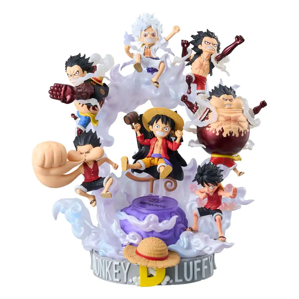 One Piece World Collactable Figures x S.H. Figuarts akciófigura Monkey D. Luffey 8 cm termékfotó