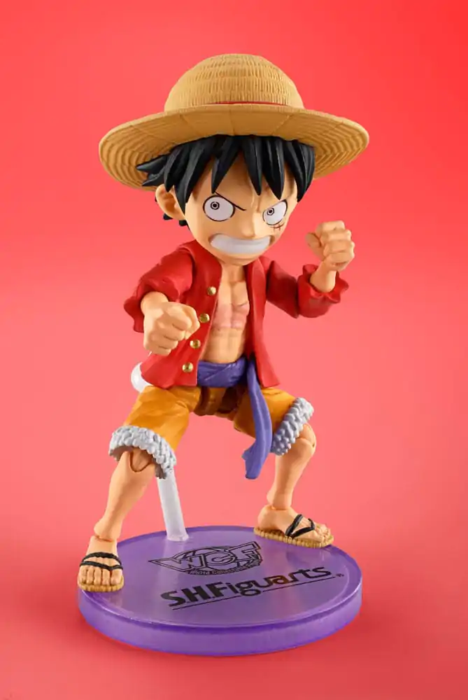 One Piece World Collactable Figures x S.H. Figuarts akciófigura Monkey D. Luffey 8 cm termékfotó