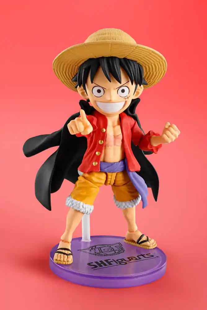 One Piece World Collactable Figures x S.H. Figuarts akciófigura Monkey D. Luffey 8 cm termékfotó