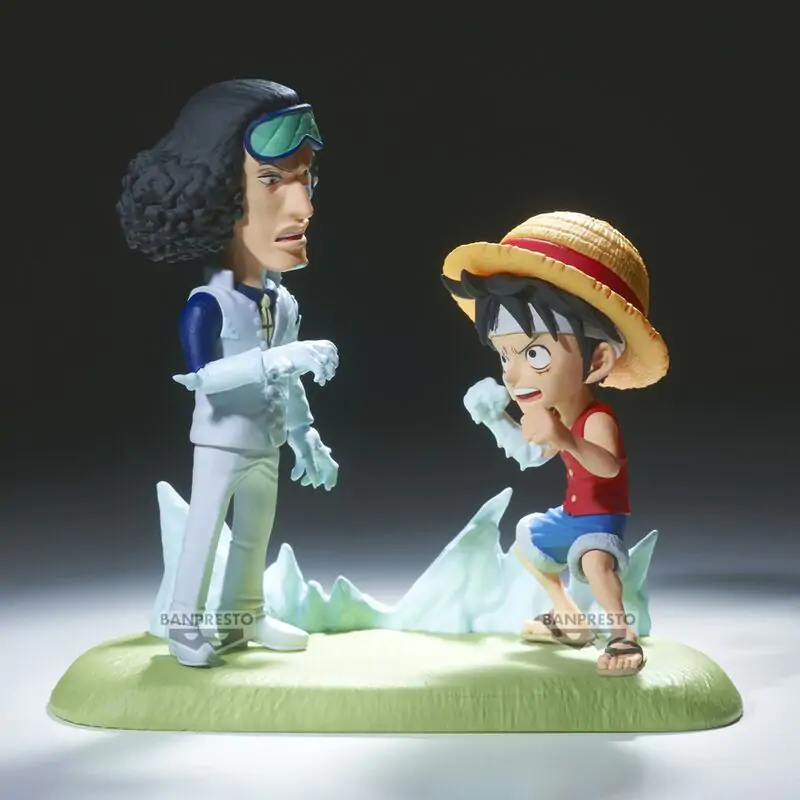 One Piece World Collectable figura Log Stories Monkey D. Luffy vs Kuzan 9cm termékfotó