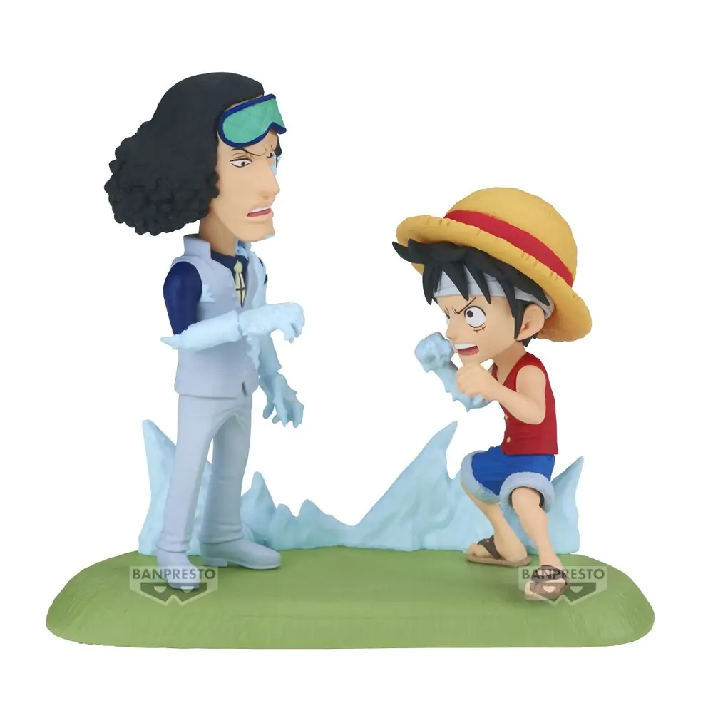 One Piece World Collectable figura Log Stories Monkey D. Luffy vs Kuzan 9cm termékfotó