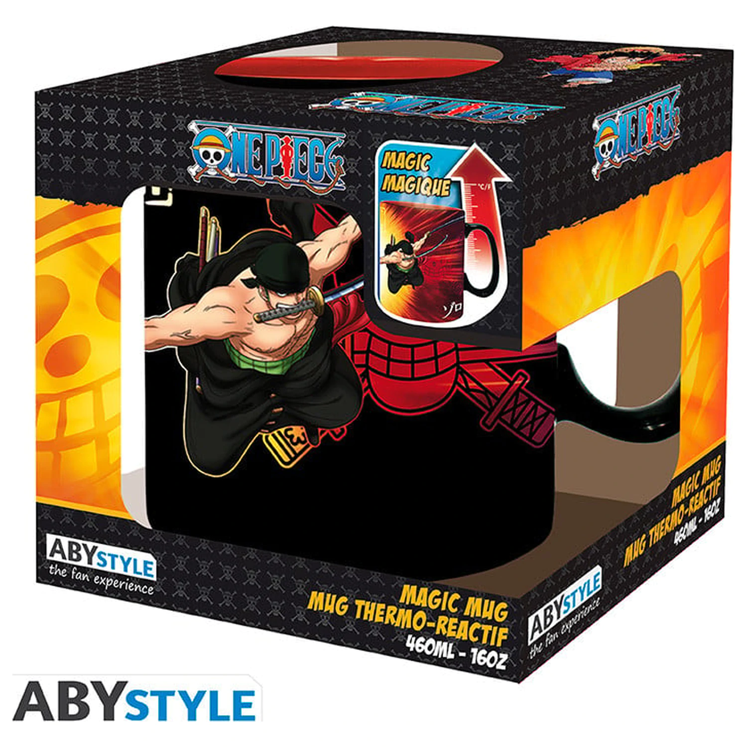 One Piece Zoro & Sanji hőre változó bögre 460ml termékfotó