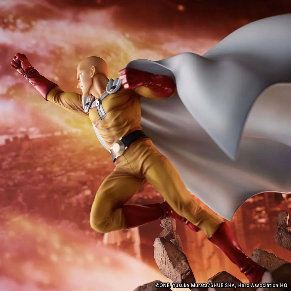 One-Punch Man 1/7 Saitama szobor figura 33 cm termékfotó