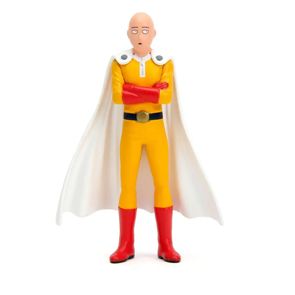 One Punch Man Hollywood Rides Diecast Model 1/24 1974 Mazda RX-3 és One Punch Man figura termékfotó