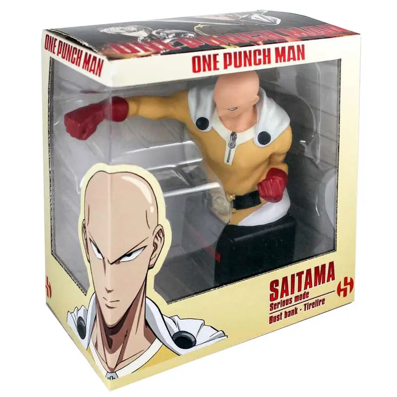 One Punch Man Saitama mellszobor persely 20cm termékfotó