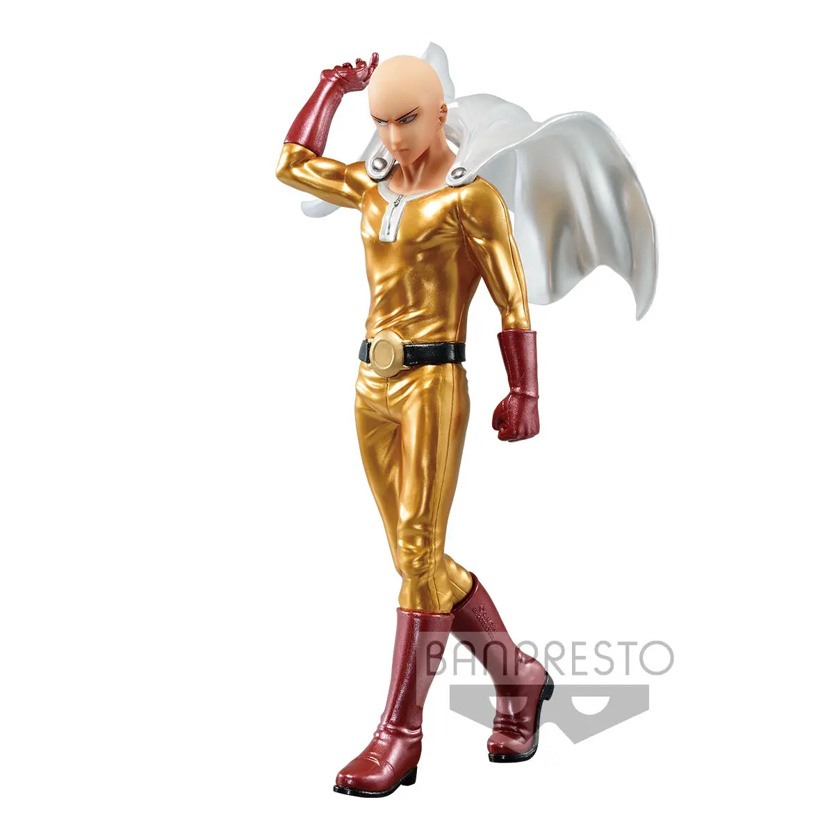 One Punch Man Saitama Metalic Color prémium figura 20cm termékfotó