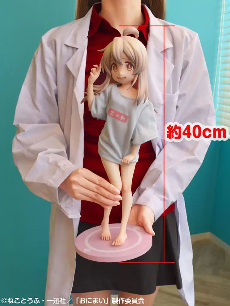 Onimai: I´m Now Your Sister! 1/4 Mahiro Oyama Neet T-shirt Ver. PVC szobor figura 40 cm termékfotó