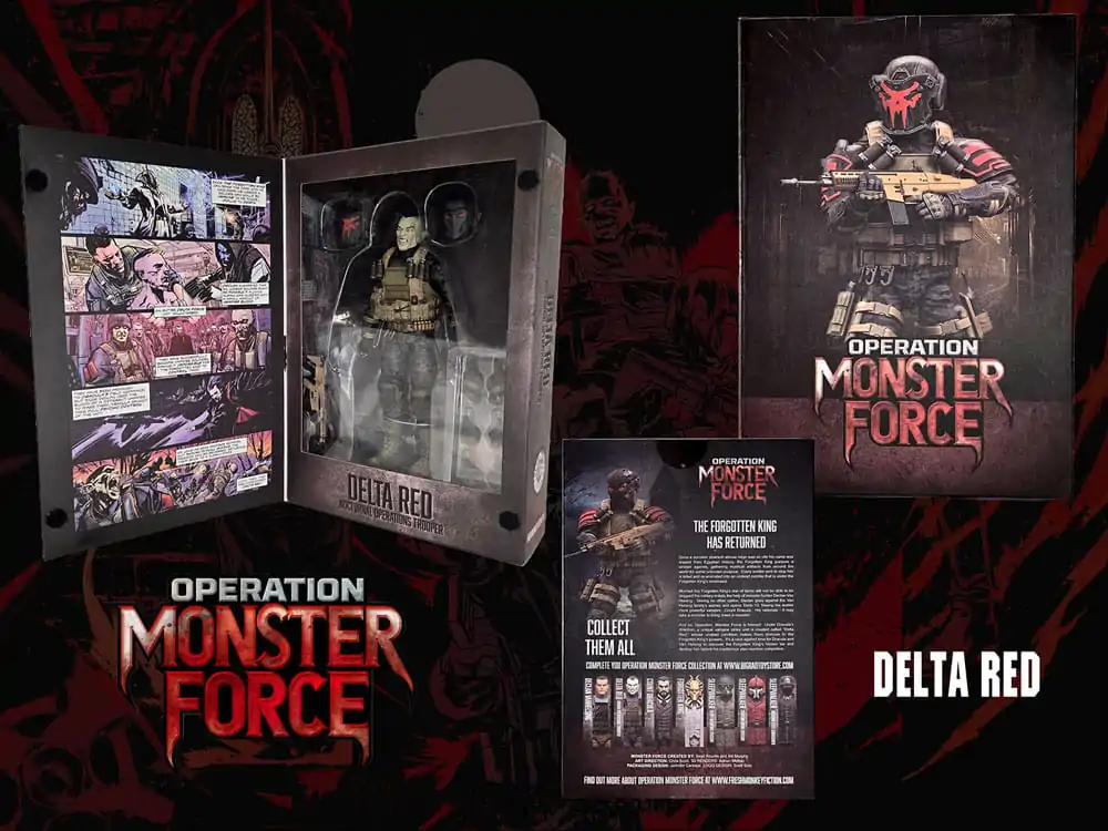 Operation: Monster Force 1/12 Delta Red Nocturnal Operations Trooper akciófigura 15 cm termékfotó