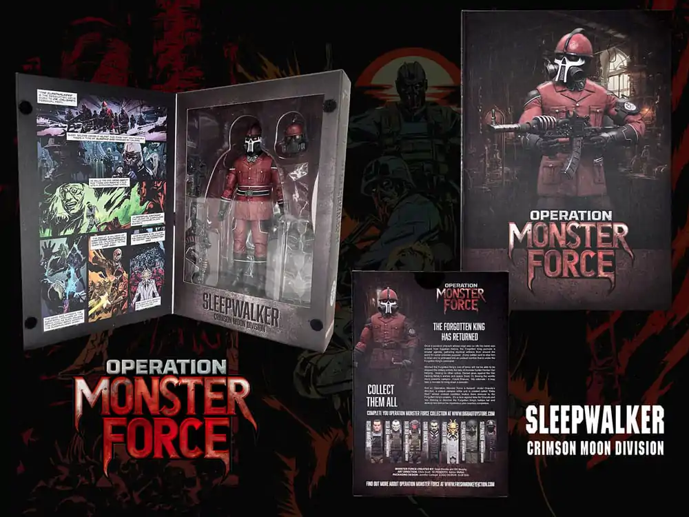 Operation: Monster Force 1/12 Sleepwalker Crimson Moon Division akciófigura 15 cm termékfotó