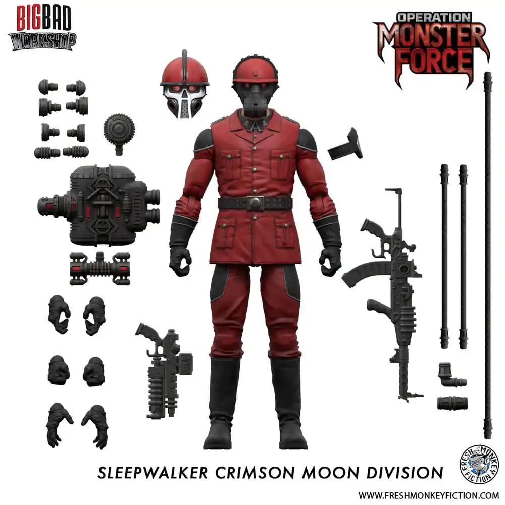 Operation: Monster Force 1/12 Sleepwalker Crimson Moon Division akciófigura 15 cm termékfotó