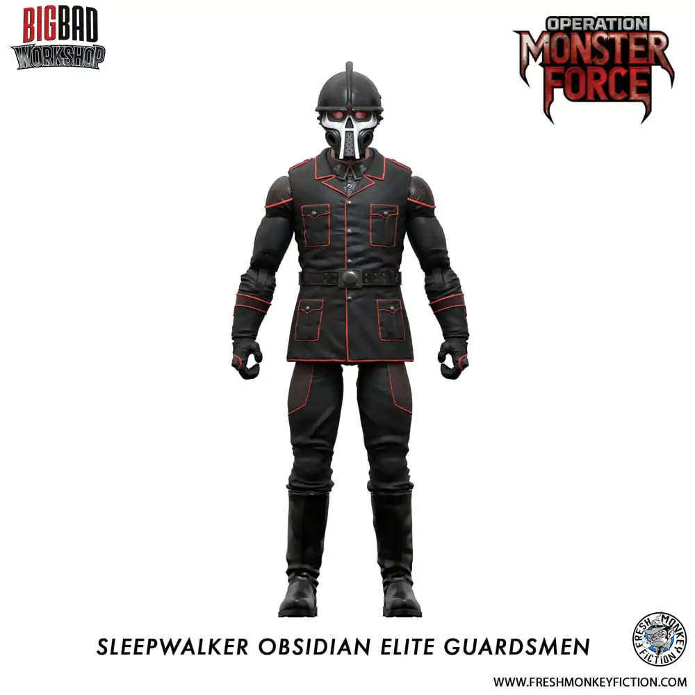 Operation: Monster Force 1/12 Sleepwalker Obsidian Elite Guardsmen akciófigura 15 cm termékfotó