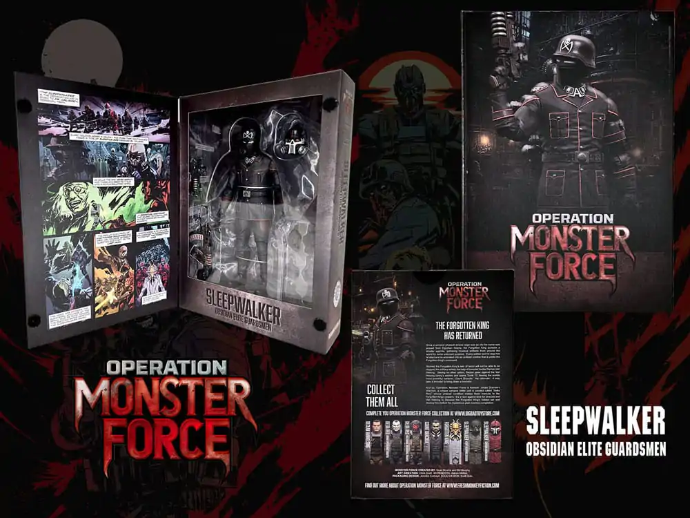 Operation: Monster Force 1/12 Sleepwalker Obsidian Elite Guardsmen akciófigura 15 cm termékfotó