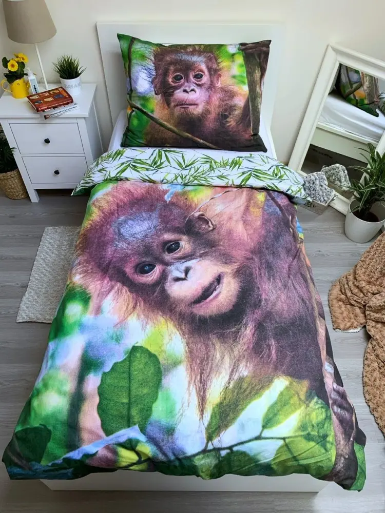 Orangután ágyneműhuzat 140×200cm, 70×90 cm termékfotó